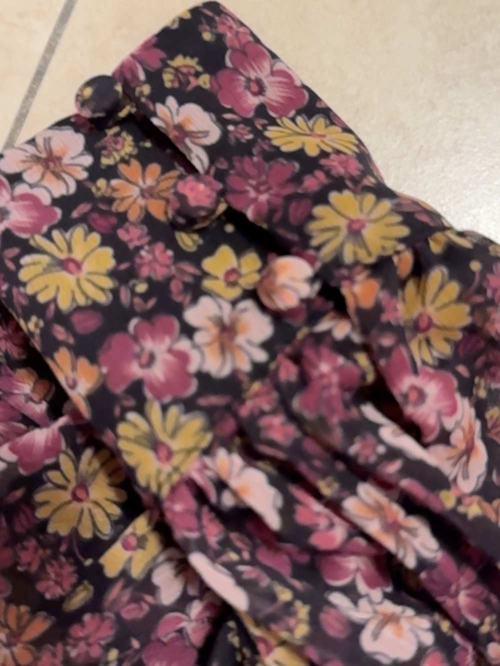 Ronny Kobo floral designer shirt with bow tie detail at neck